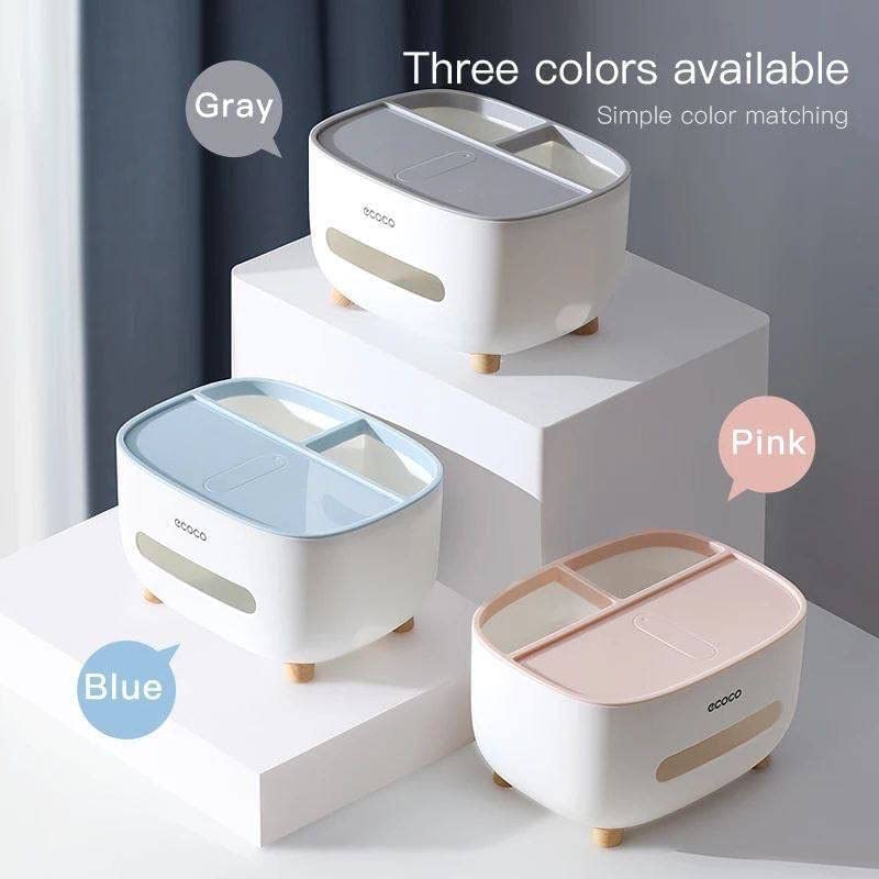 Multifunctional Tissue Box (With Remote Mobile Glasses And Pen Holder)