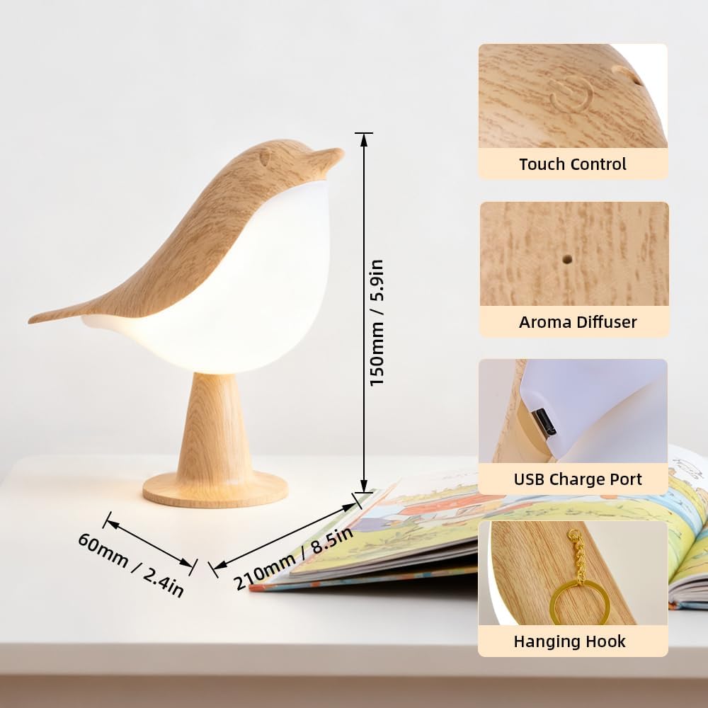 Touch Led Bird Lamp