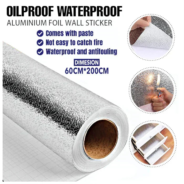 Aluminum Foil Self Adhesive Wall Stickers