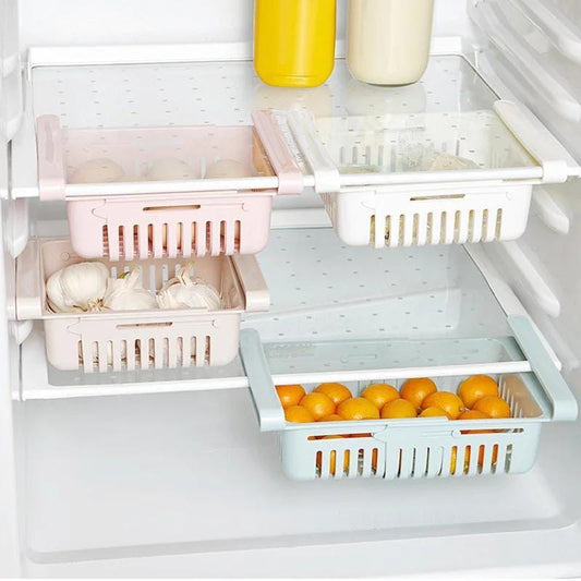 Adjustable Fridge Storage Basket (Pack of 2)
