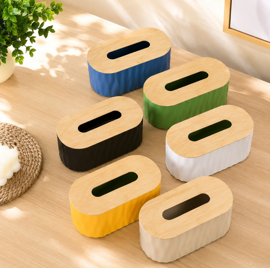 Wooden Head Tissue Box