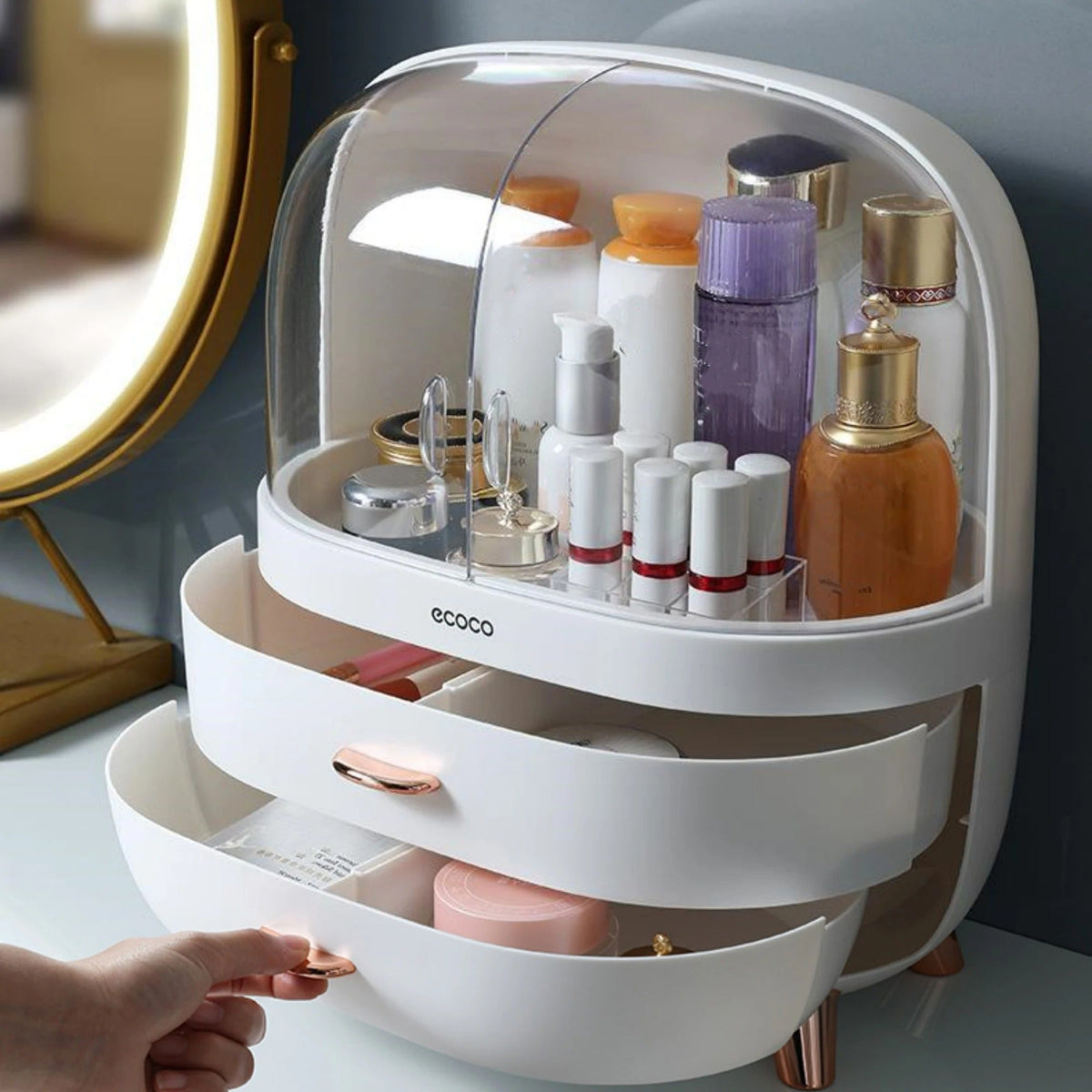 Ecoco Dustproof Cosmetic Organizer