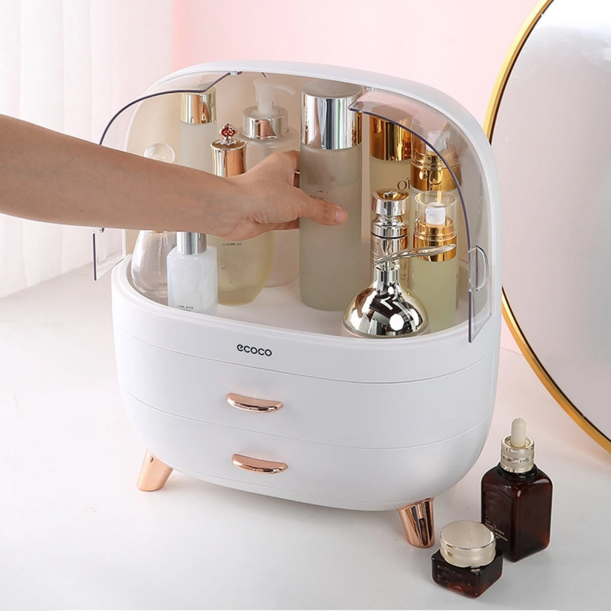 Ecoco Dustproof Cosmetic Organizer