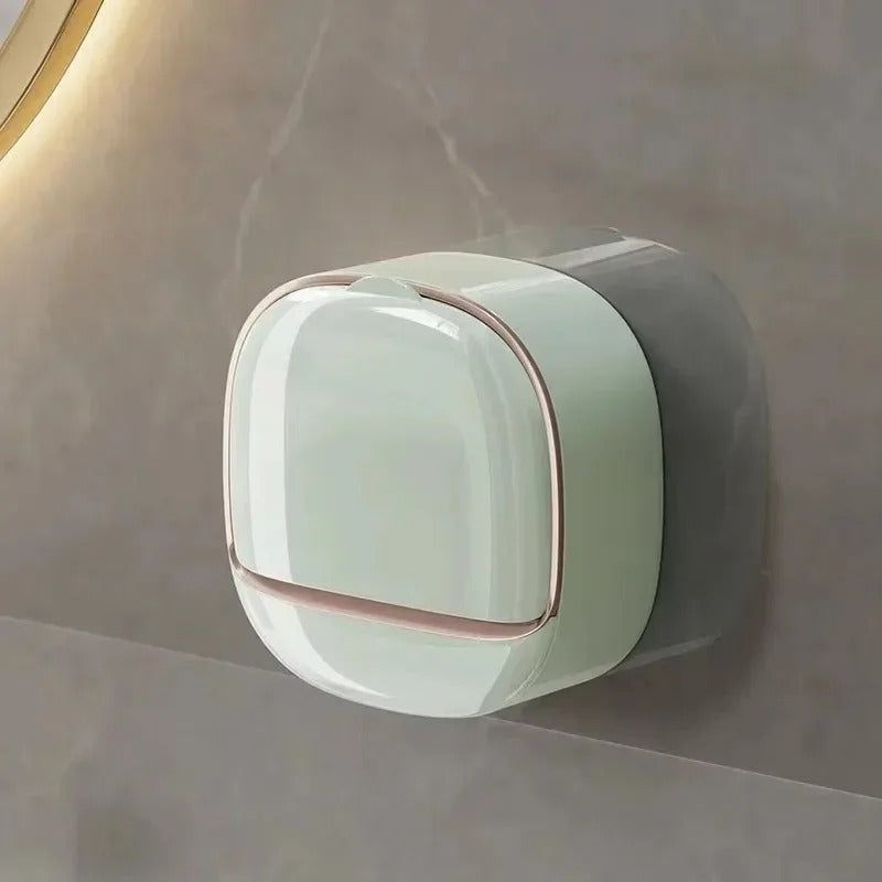 Wall mounted soap box