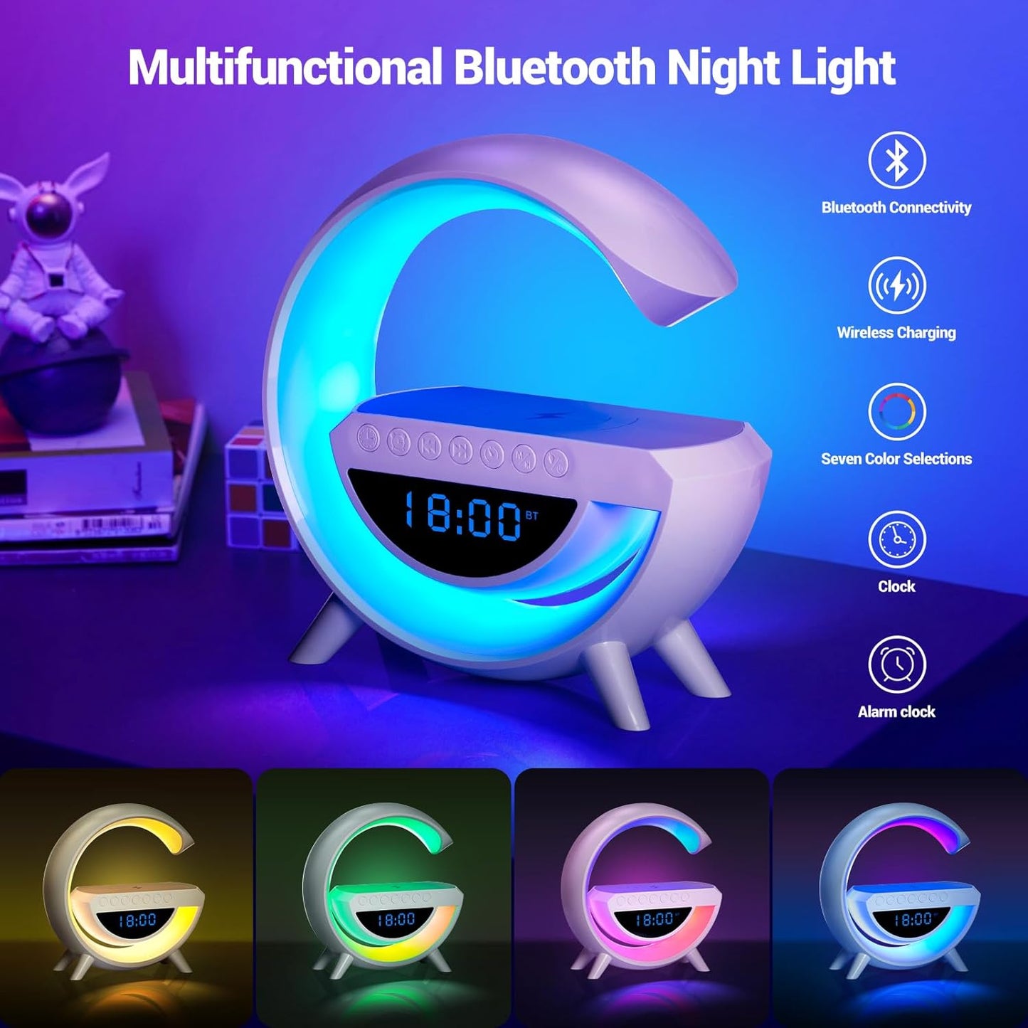 LED Wireless Charging Bluetooth Speaker