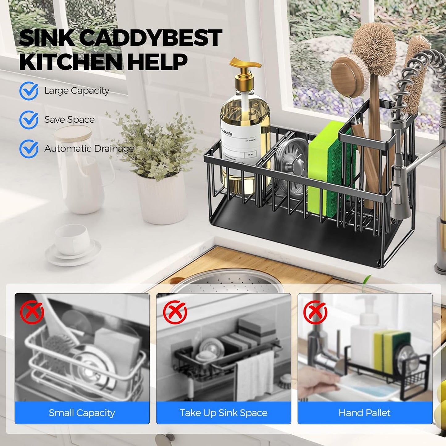 Sink Metal Sponge Holder