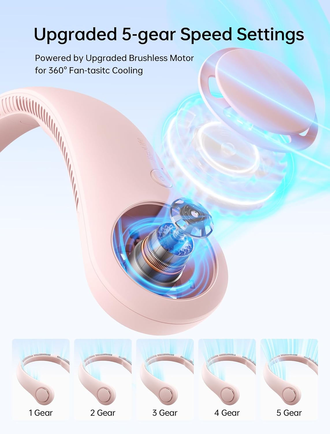 Portable Mini Headphones Fan