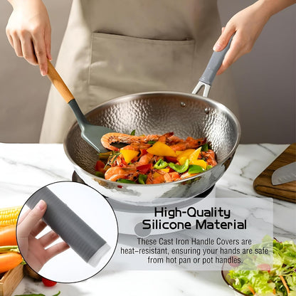 Silicone pot handle cover heat insulation & anti-scalding