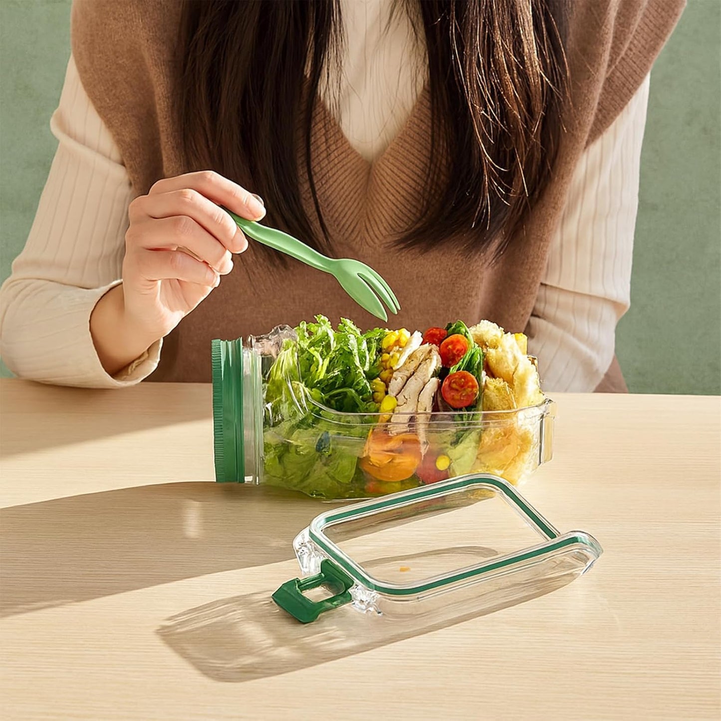 Air tight Salad jar