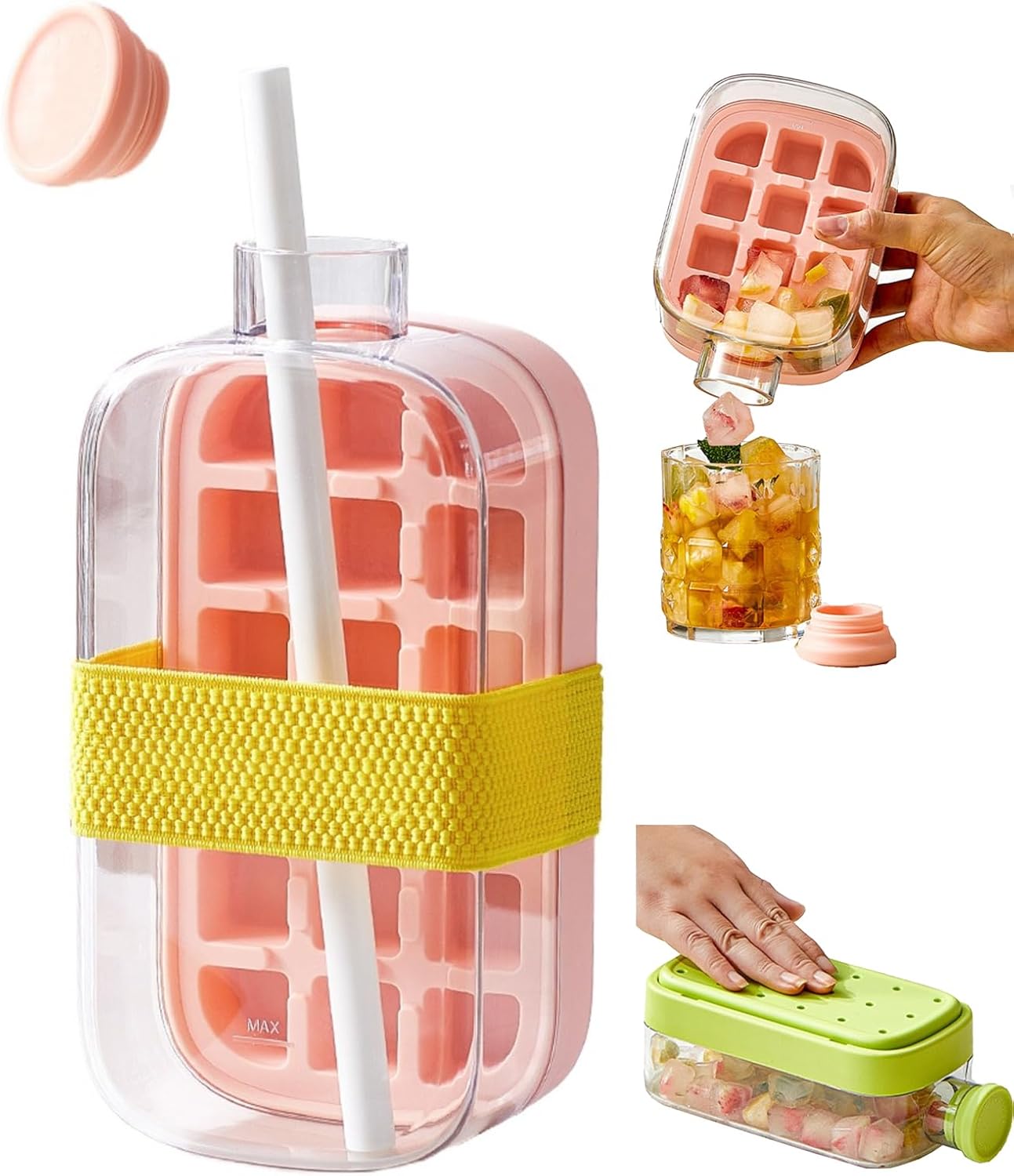 2-in-1 Ice Cube Maker Bottle