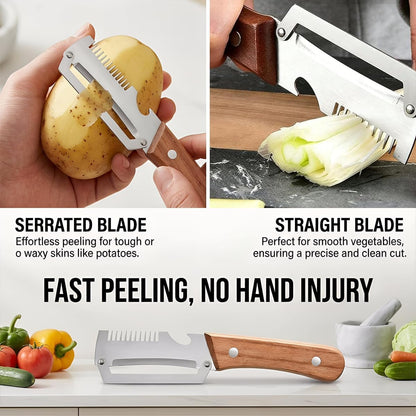 3-in-1 Stainless Steel Vegetable Peeler