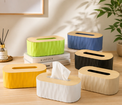 Wooden Head Tissue Box
