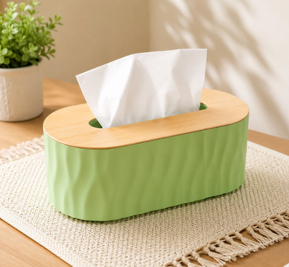 Wooden Head Tissue Box