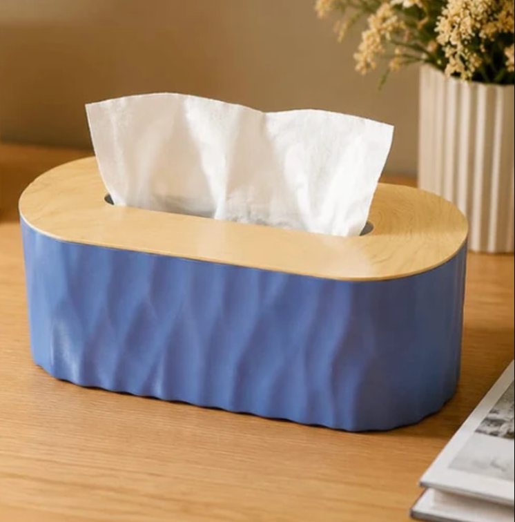 Wooden Head Tissue Box