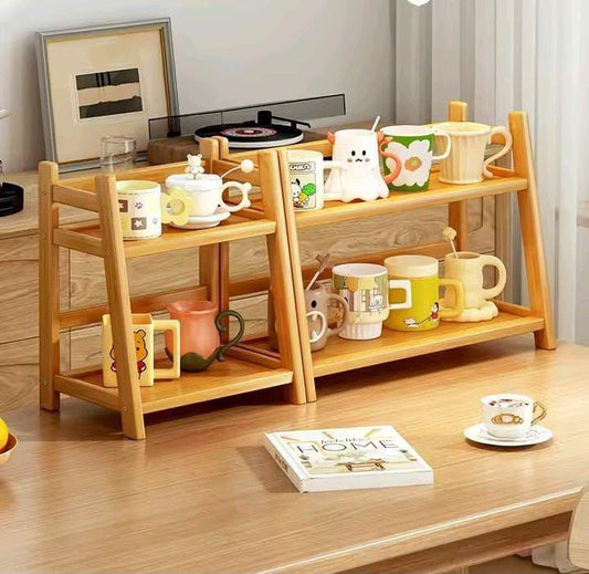 BAMBOO WOODEN KITCHEN SPICES RACK