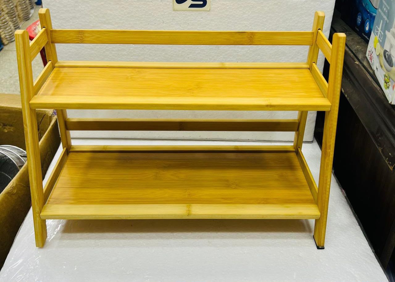 BAMBOO WOODEN KITCHEN SPICES RACK