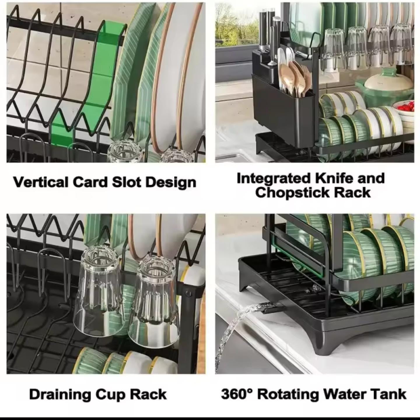 Multi Functional Dish Rack 2 Layer