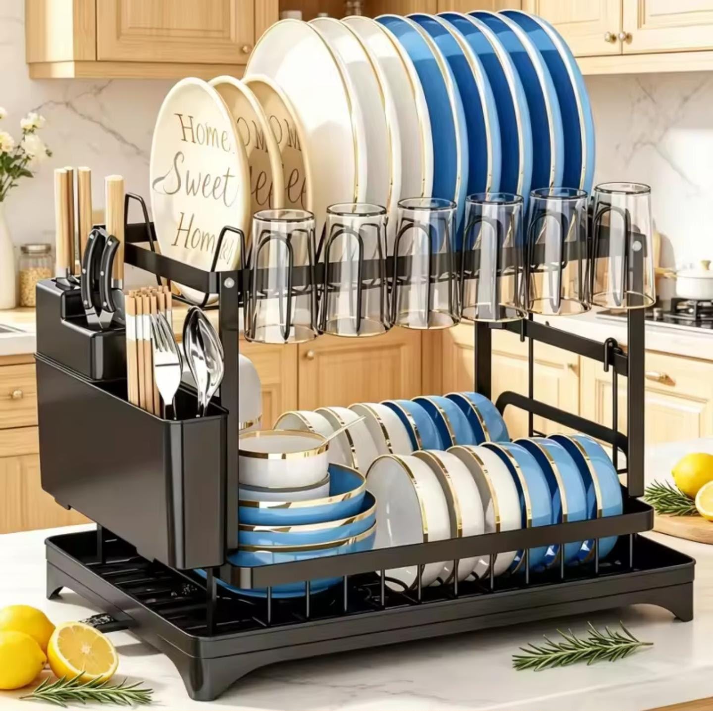 Multi Functional Dish Rack 2 Layer