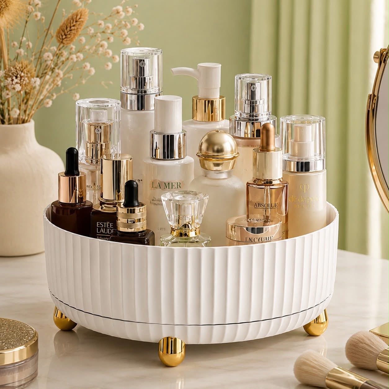 Modern 360° Rotating Tray for Makeup