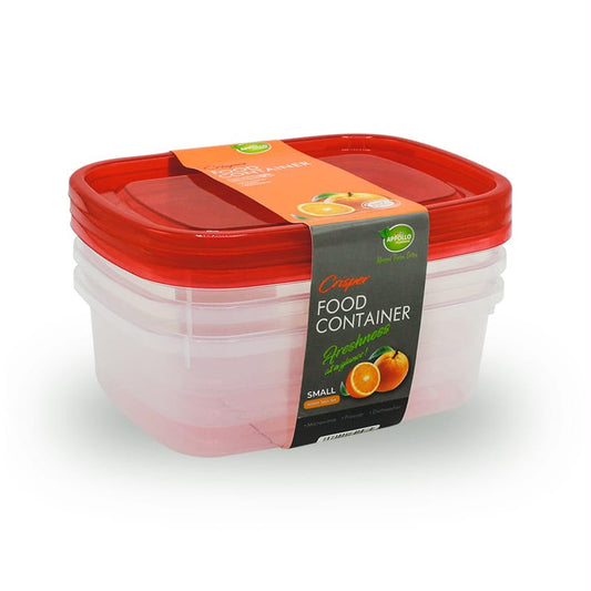 CRISPER FOOD CONTAINER (PACK OF 3)