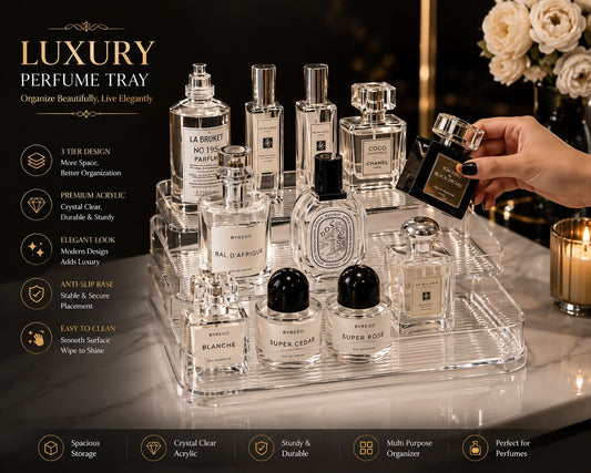Acrylic 3 Layer Perfume Tray