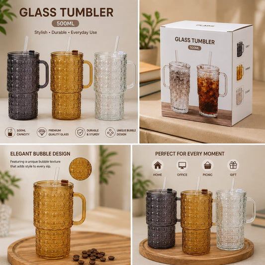 500ML Glass Tumbler