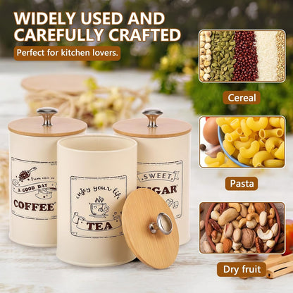 Stylish coffee tea cup jars