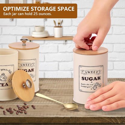 Stylish coffee tea cup jars