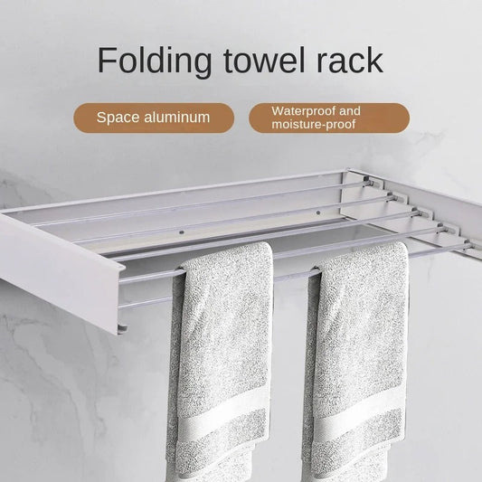 Wall Mounted Foldable Towel Rack