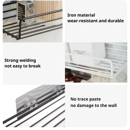 Self-adhesive Wall-Mounted Iron Shelf