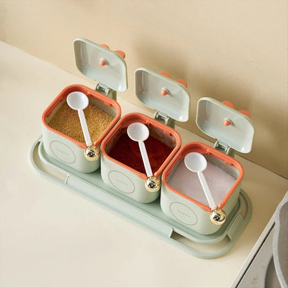 Kitchen Spice Organizer Set With Compartments