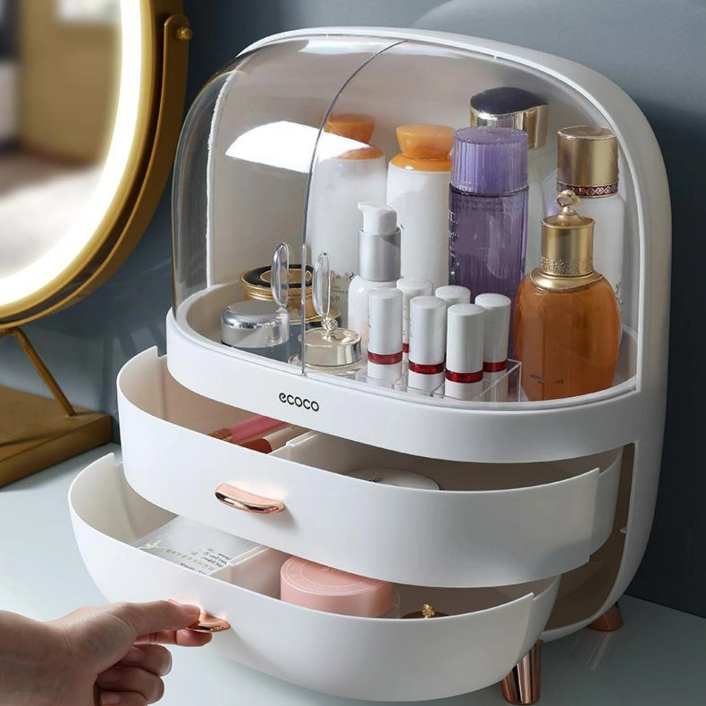 Ecoco Dustproof Cosmetic Organizer