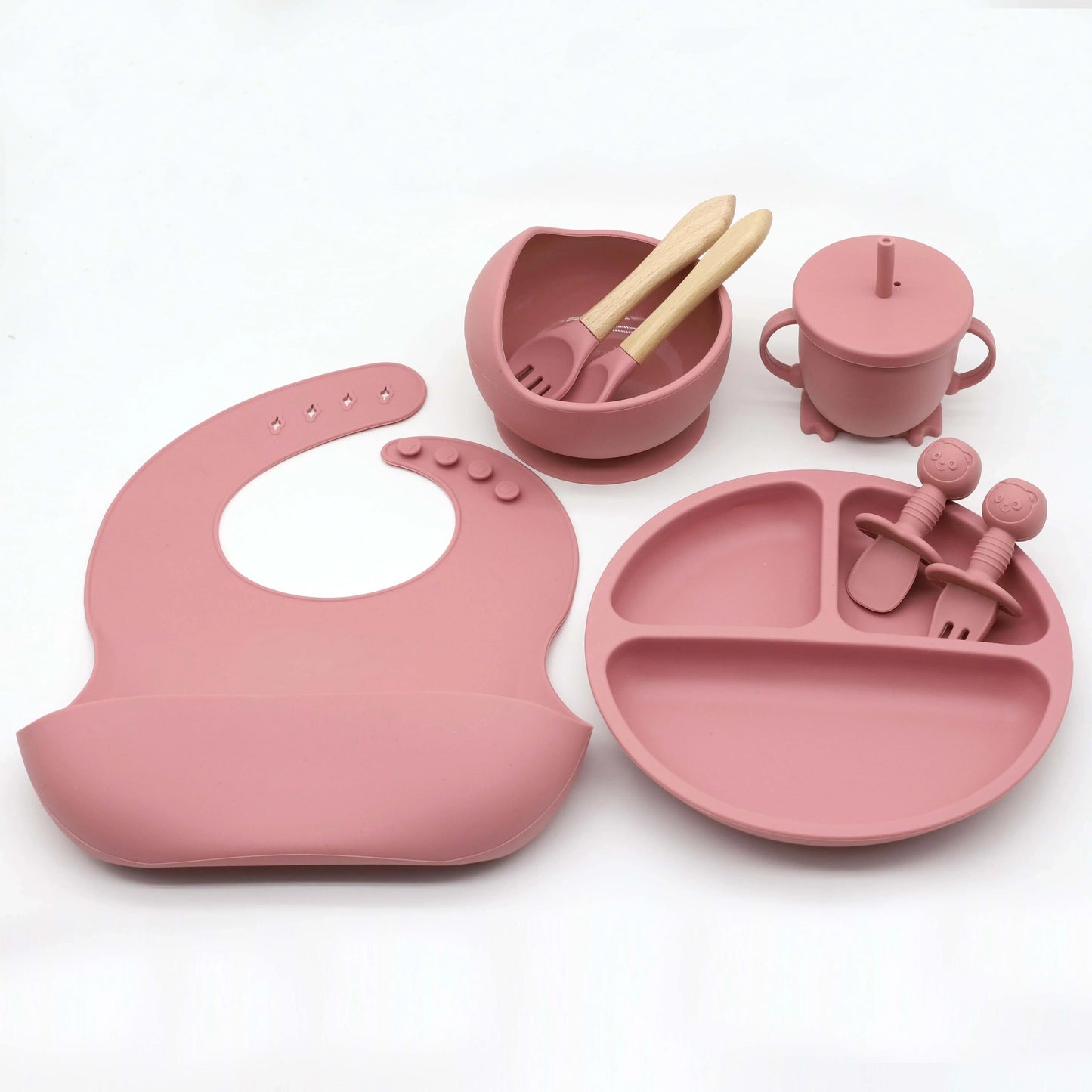 Food Grade Silicone Children's Tableware Set