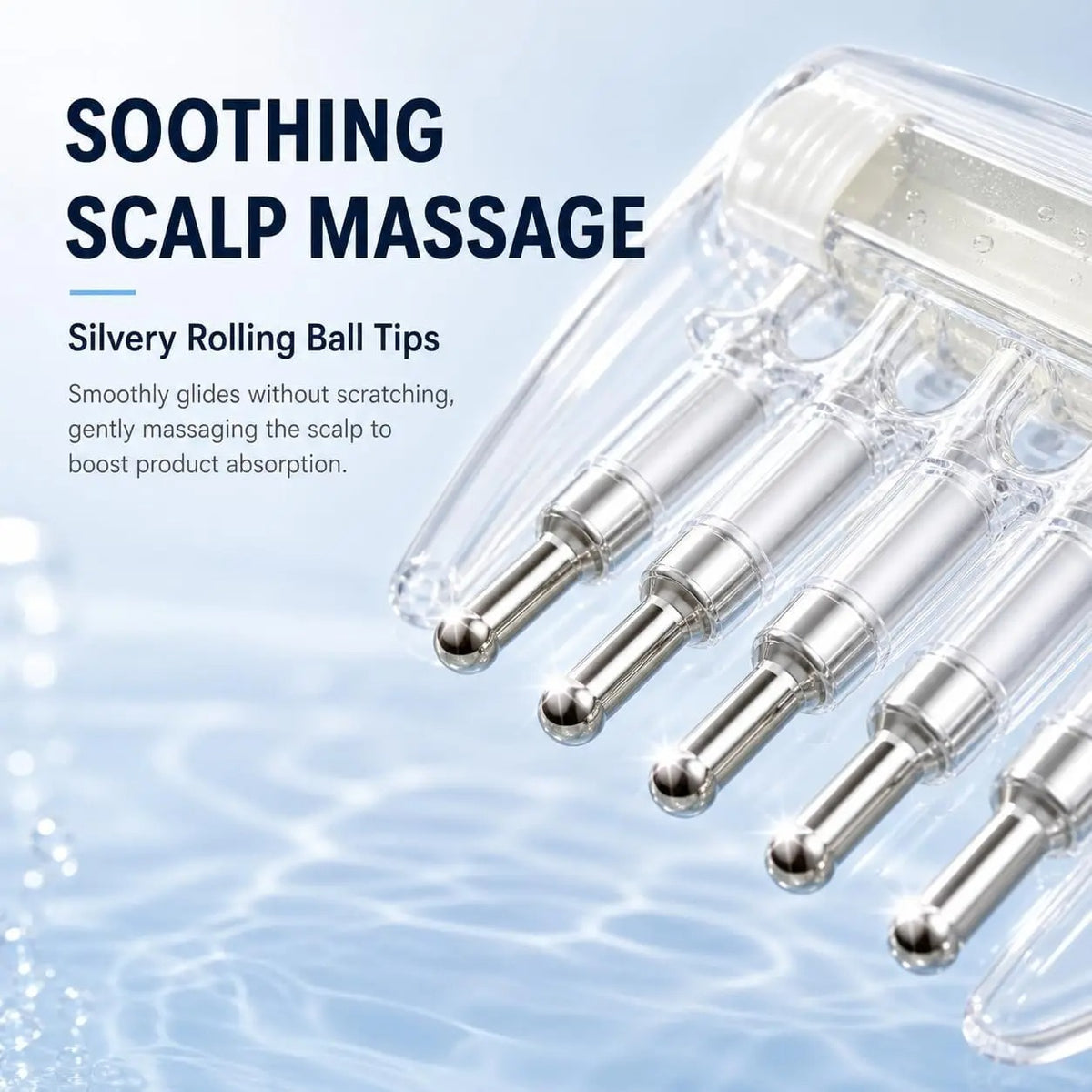 Transparent Hair Scalp Applicator Comb