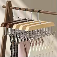 Wood Hanger 8 Hooks