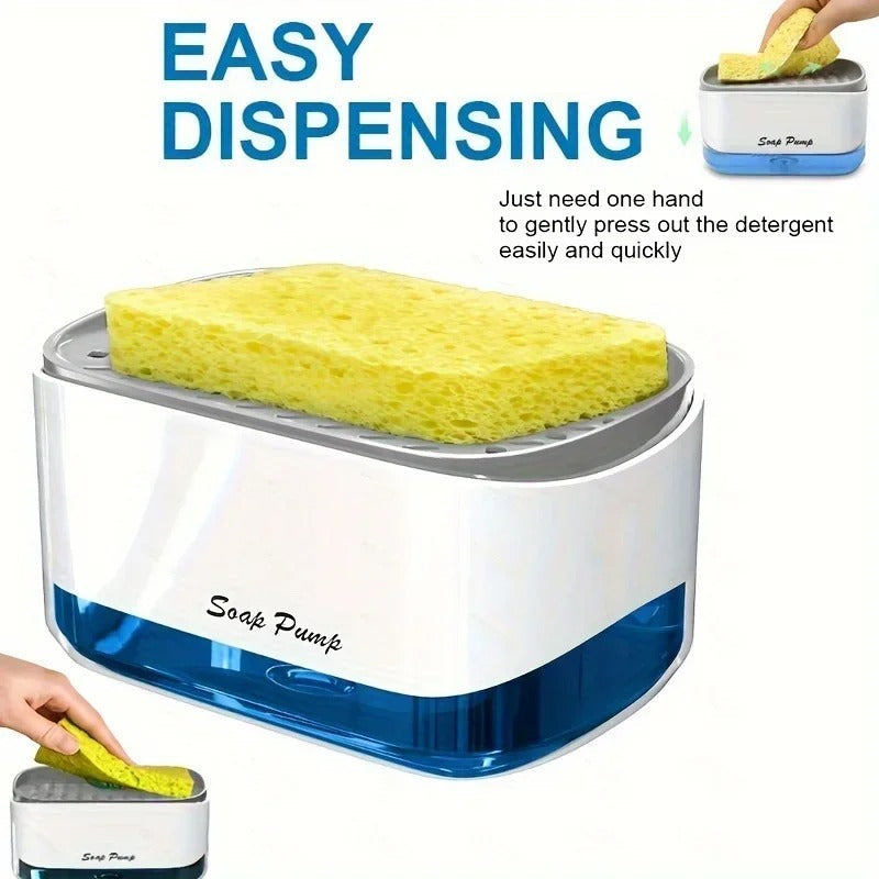 Soap and pump caddy dispenser