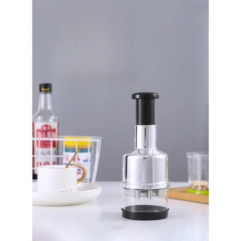 HAND PUSHING ONION CHOPPER