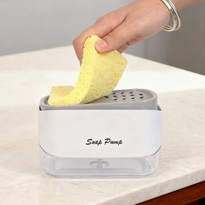 Soap and pump caddy dispenser