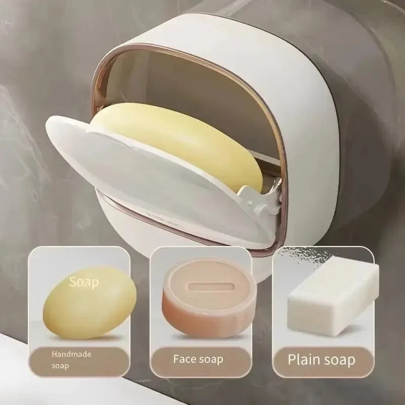 Wall mounted soap box