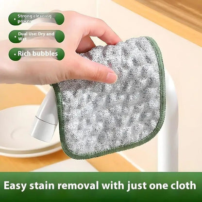 4Pcs Double-side Reusable Washcloth