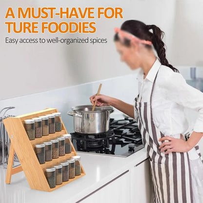 Wood Spice Rack Foldable