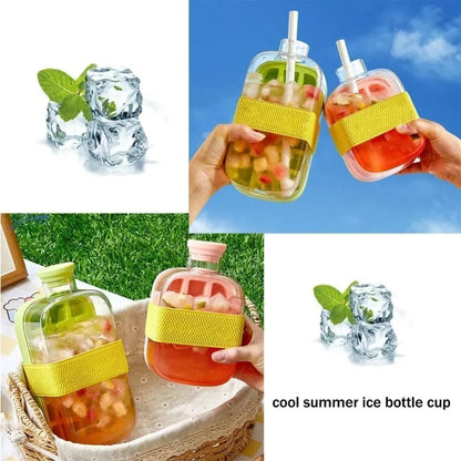 2-in-1 Ice Cube Maker Bottle