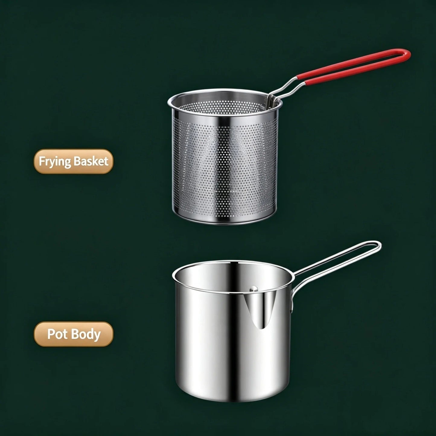 Stainless Steel Deep Frying Pot