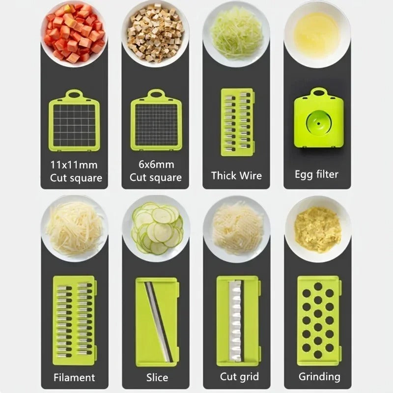 16 in 1 Multifunctional Vegetable Chopper and Slicer