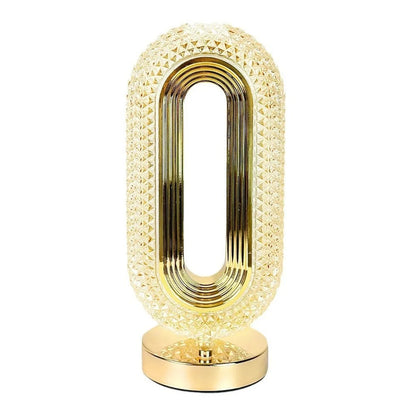 Oval Rechargeable Crystal Touch Lamp
