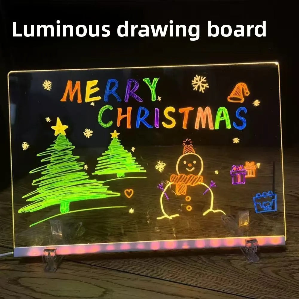 ACRYLIC WRITING BOARD WITH 12 COLORS PEN