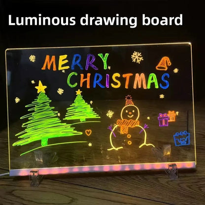 ACRYLIC WRITING BOARD WITH 12 COLORS PEN