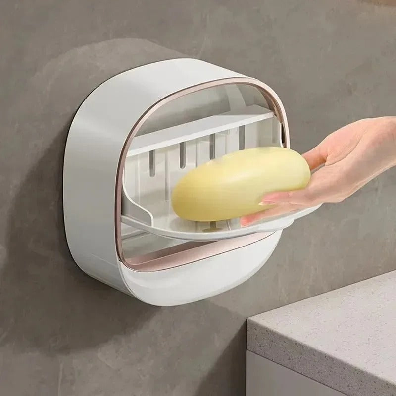 Wall mounted soap box