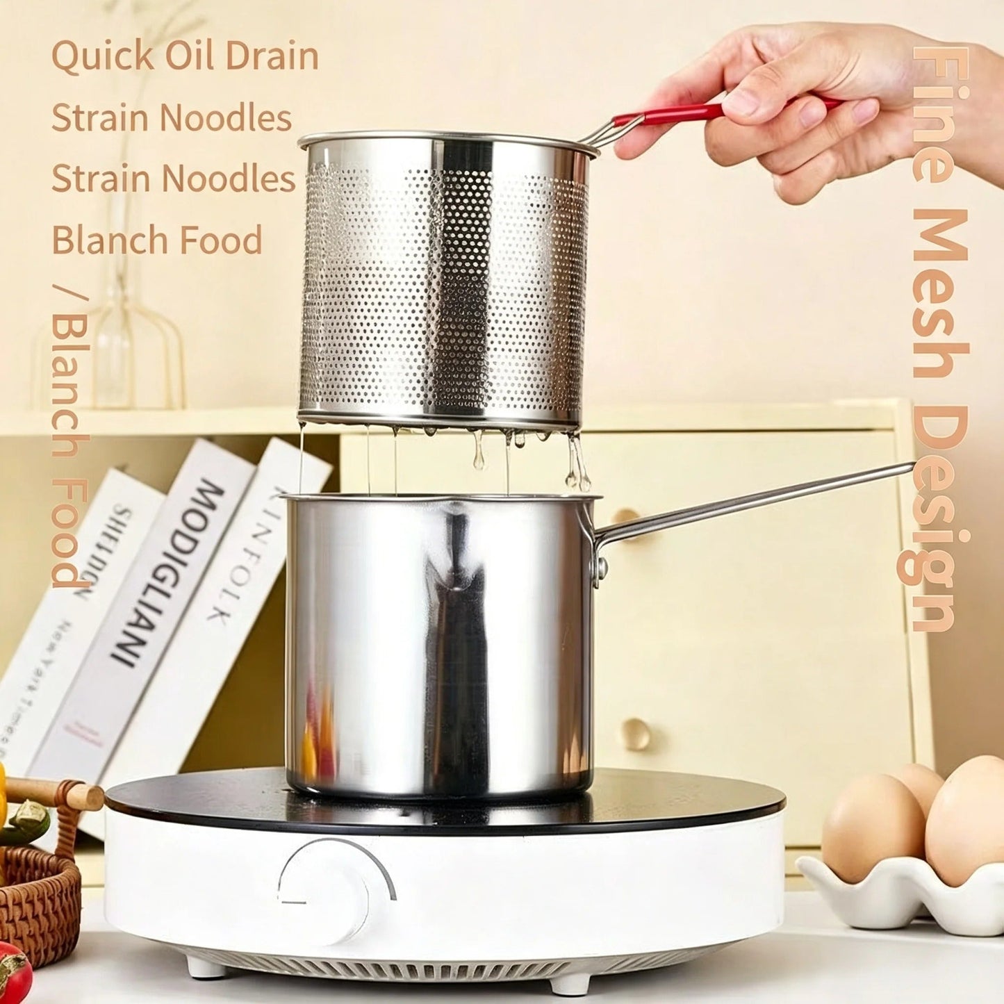Stainless Steel Deep Frying Pot