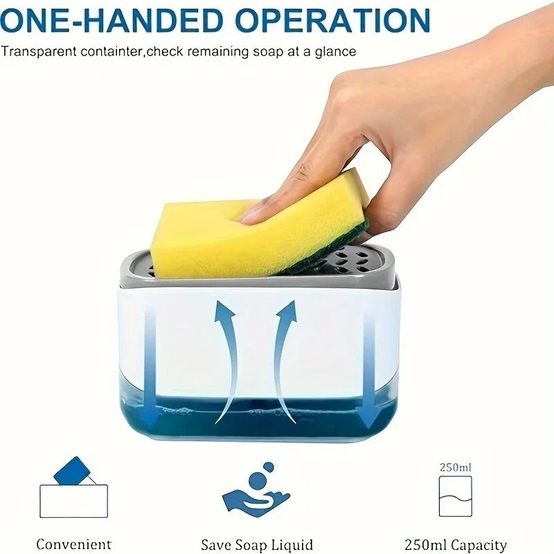 Soap and pump caddy dispenser